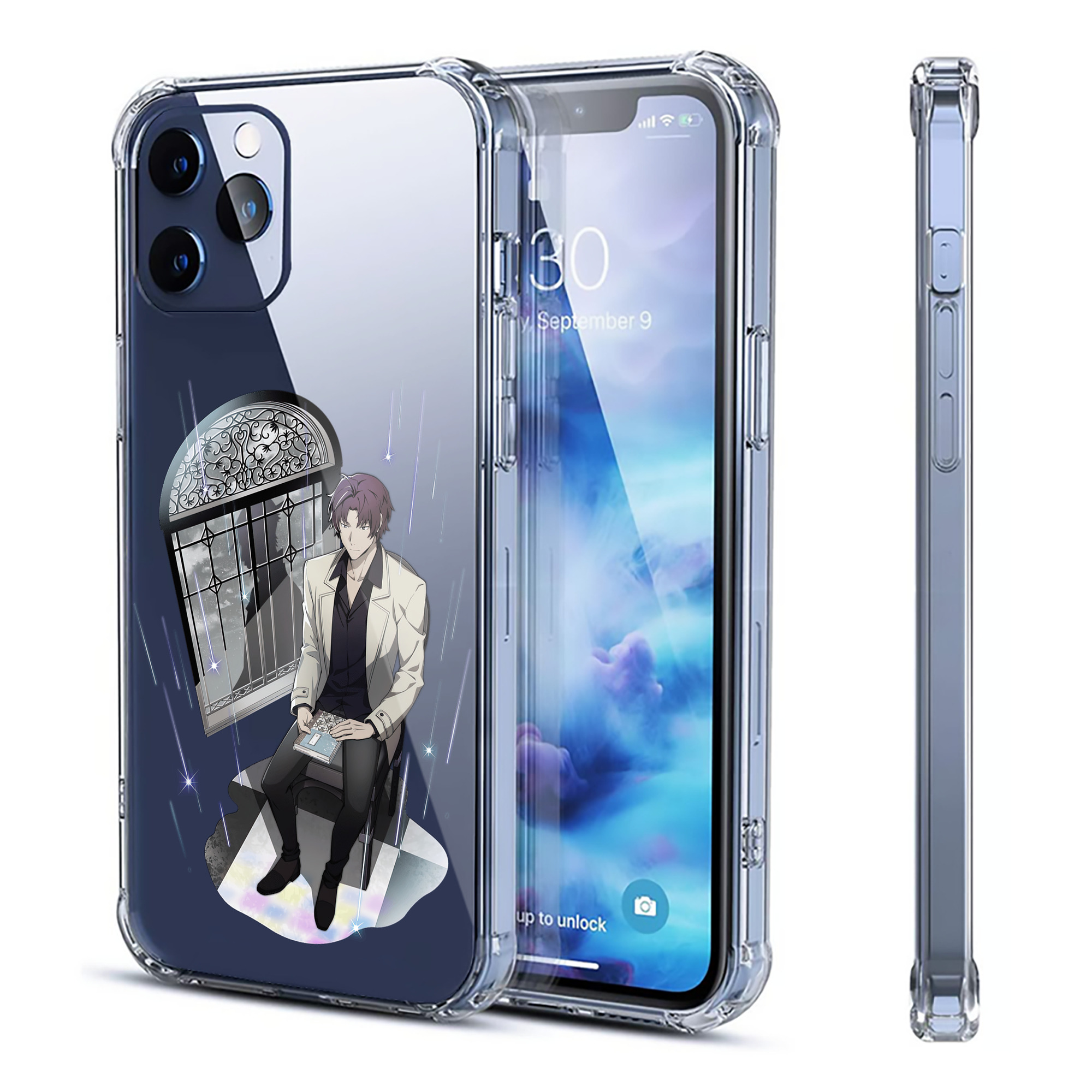 （画像用） 文豪ストレイドッグス Bungo Stray Dogs 【iPhone 12シリーズ対応】透明スマホケース（クリアソフトケース）